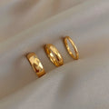 E.B.belle Tarnish Free 2mm 4mm 6mm Stainless Steel 18K Gold Plated Silver Color Knuckle Ring For Lady Minimalist Rings For Women