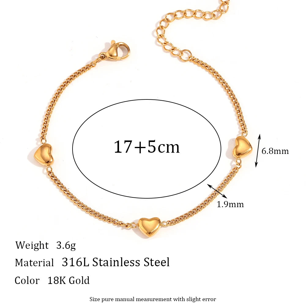 Golden Heart Jewelry Set