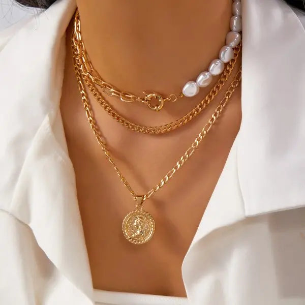 Layered Pendant Necklace Collection