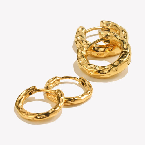 Aura Gold Hoops Earrings