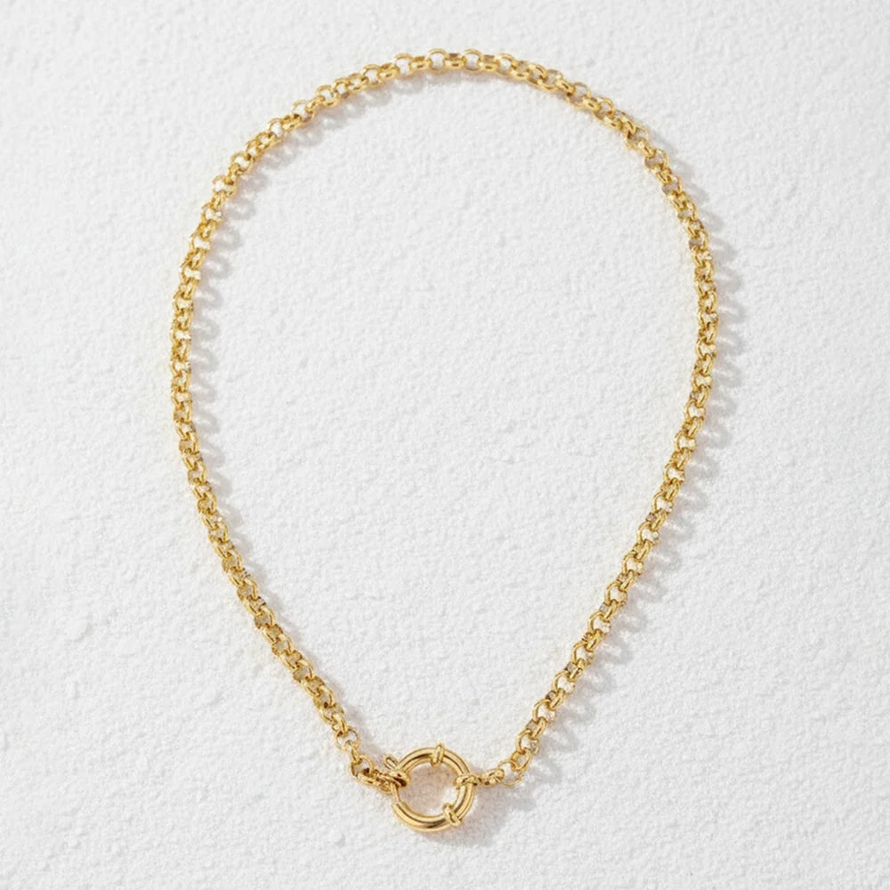 Minimalist Gold Link Necklace