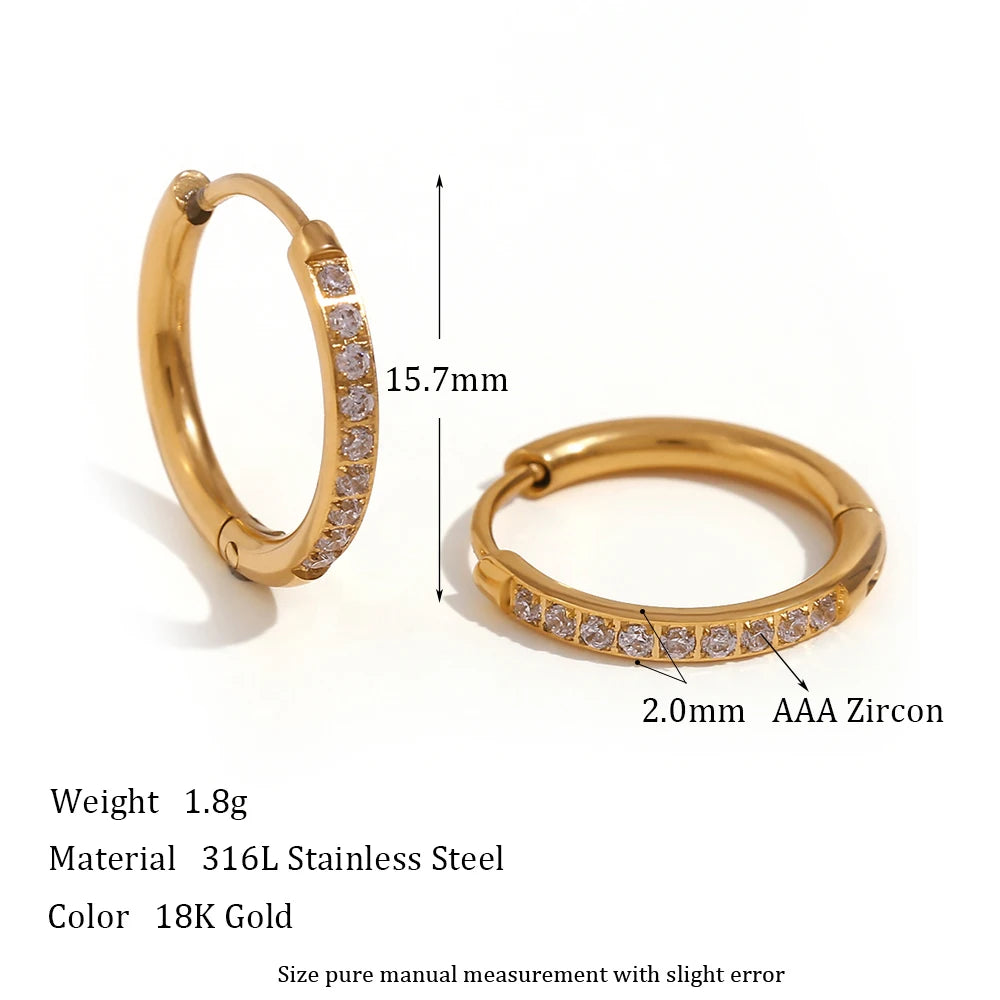Elegant Zirconia Huggies