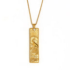 Gold Zodiac Pendant Necklace