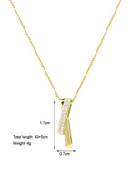 Gold Interlocking Geometric Necklace