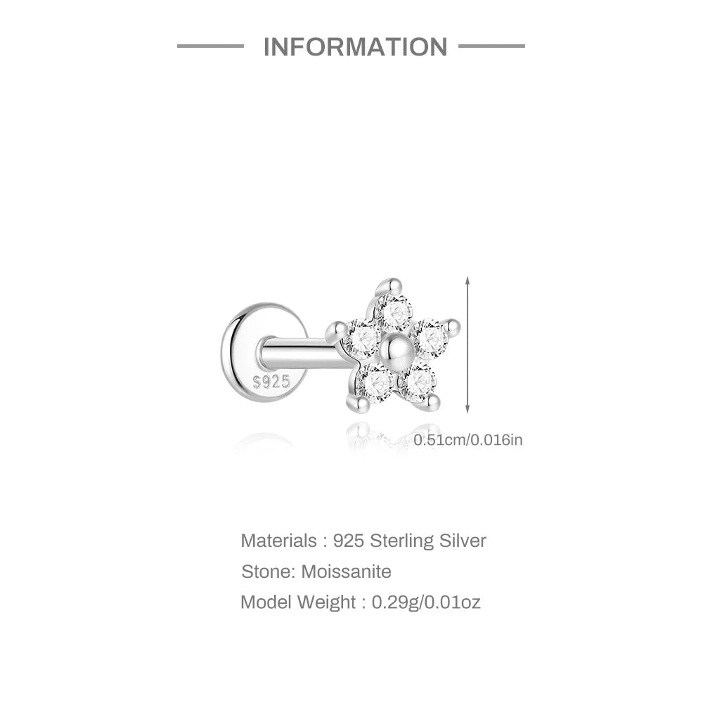 Éclat Moissanite Stud Earrings