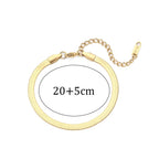 Elegant Gold Herringbone Necklace Set