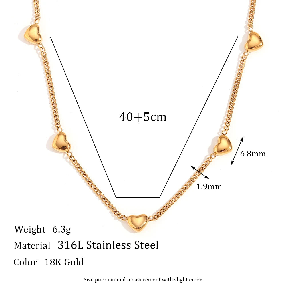 Golden Heart Jewelry Set