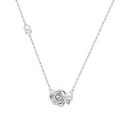 Trèfle Heart Necklace in Sterling Silver 92