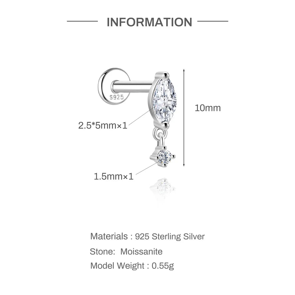 Éclat Moissanite Stud Earrings