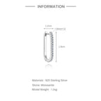 Luna Moissanite Hoop Earrings