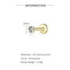 Éclat Moissanite Stud Earrings