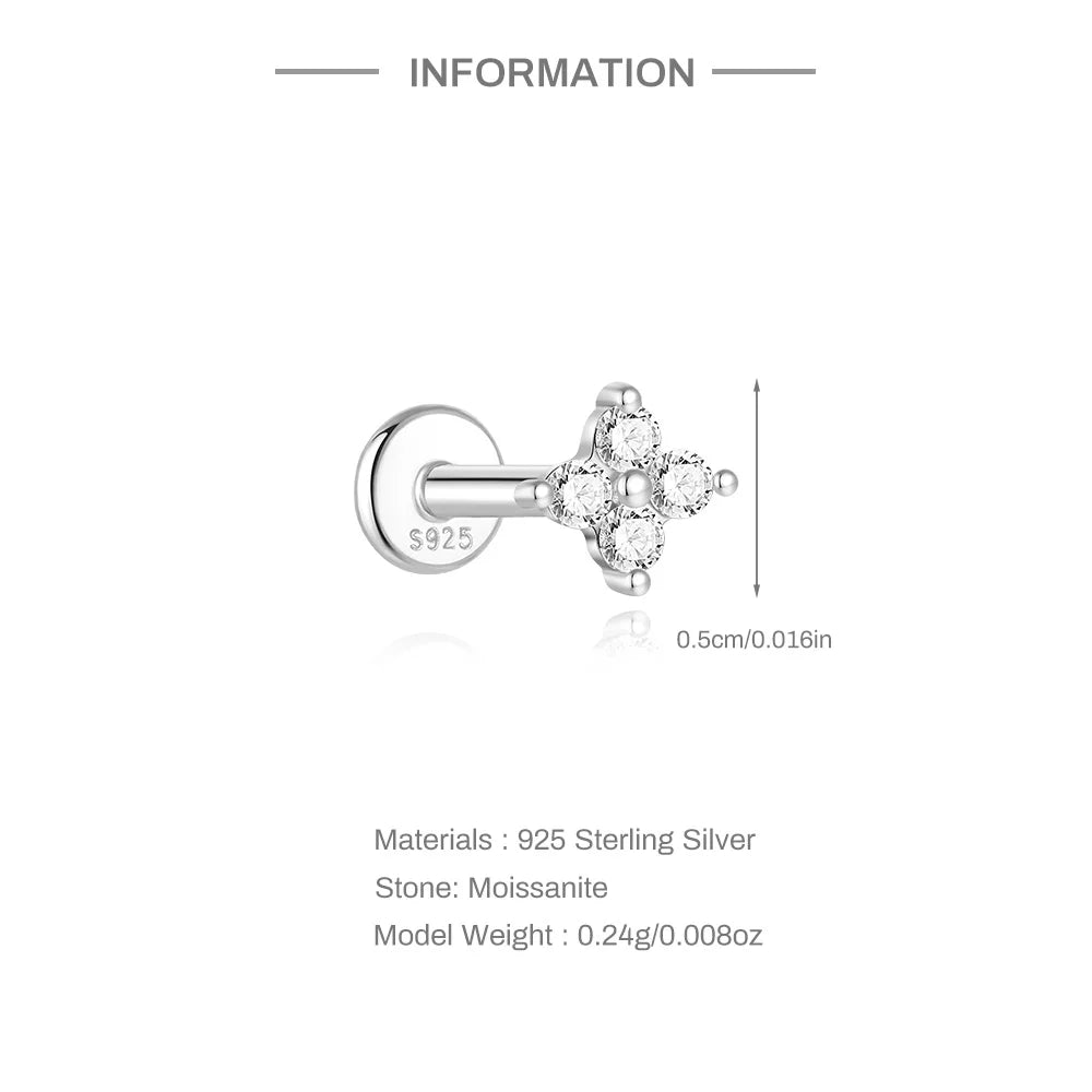 Éclat Moissanite Stud Earrings