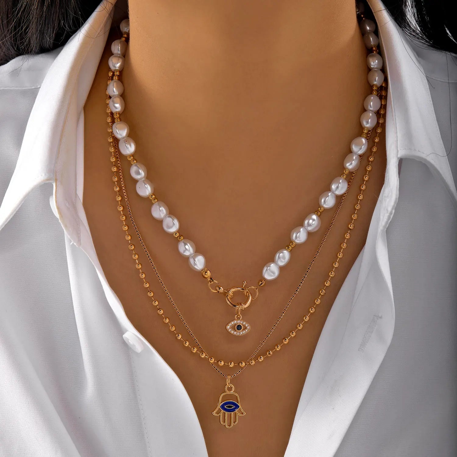 Layered Pendant Necklace Collection