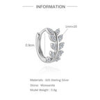 Luna Moissanite Hoop Earrings