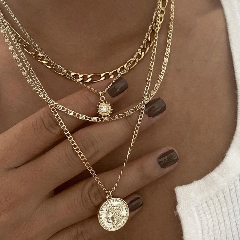 Layered Pendant Necklace Collection