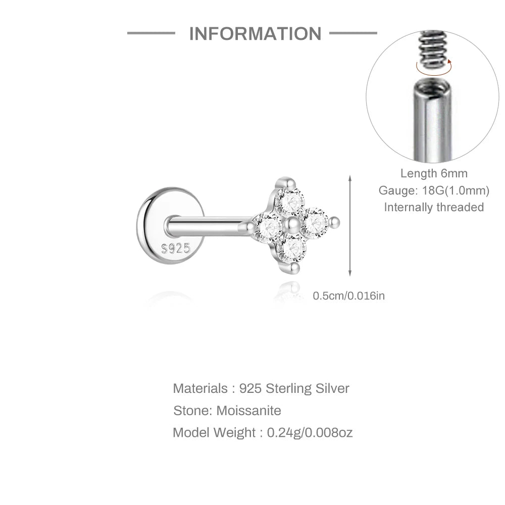 Éclat Moissanite Stud Earrings