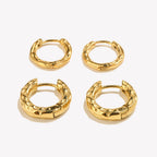 Aura Gold Hoops Earrings