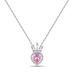 Trèfle Heart Necklace in Sterling Silver 92