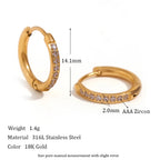 Elegant Zirconia Huggies