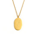 Gold-Plated Birth Flower Necklace