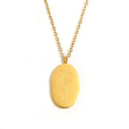 Gold-Plated Birth Flower Necklace