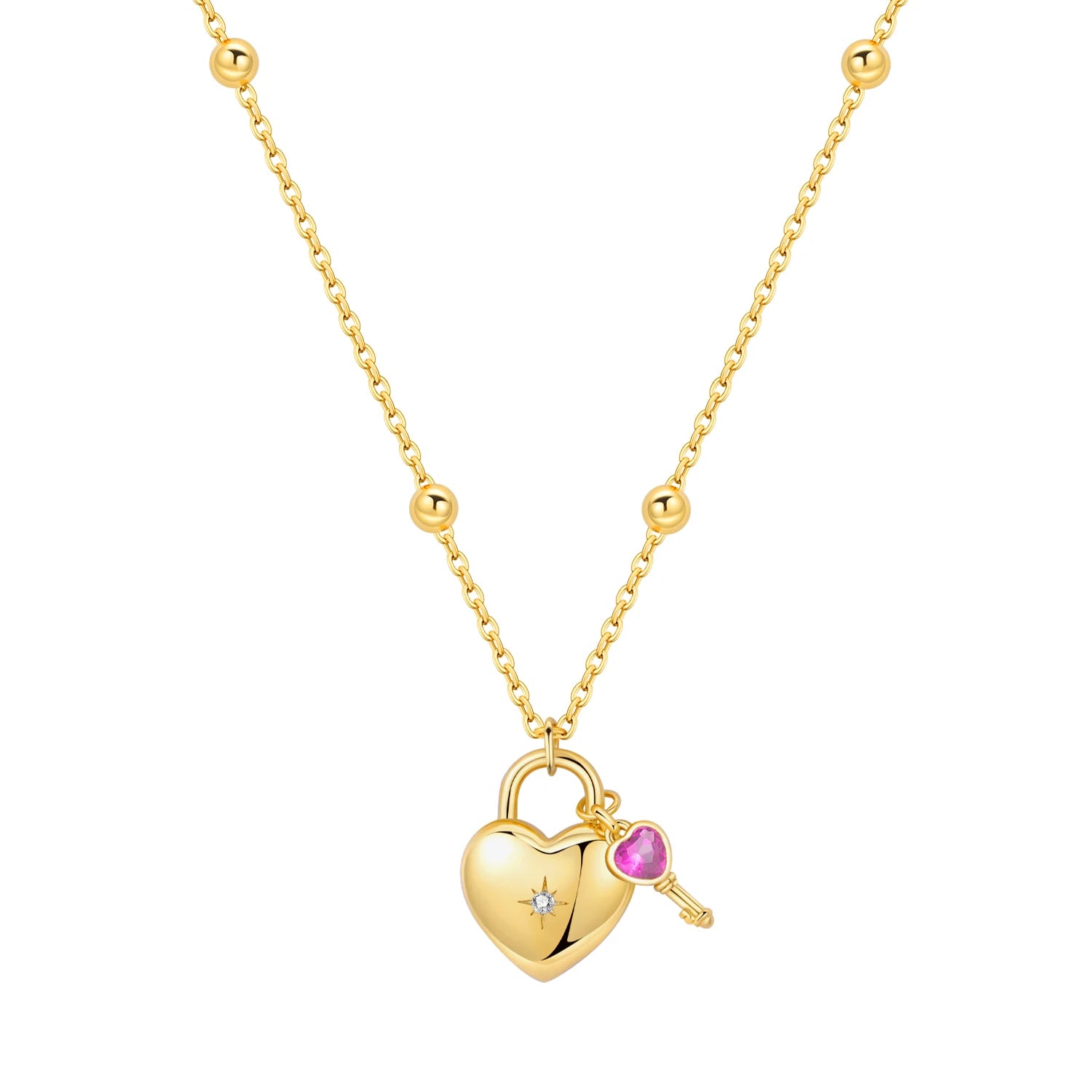Trèfle Heart Necklace in Sterling Silver 92