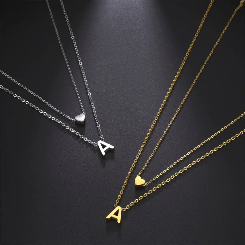Amour Initial Heart Necklace