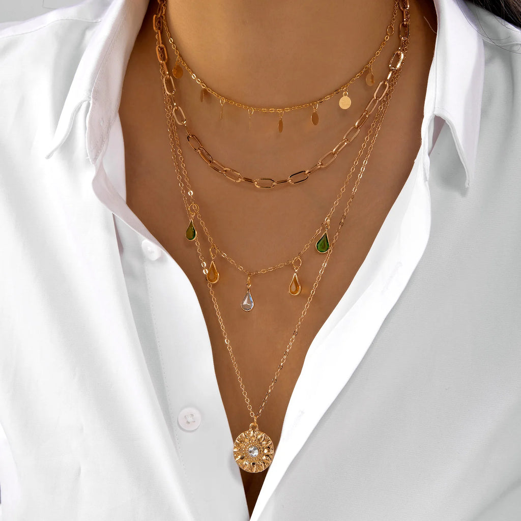 Layered Pendant Necklace Collection