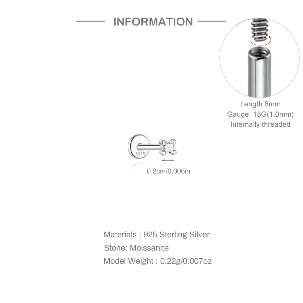 Éclat Moissanite Stud Earrings