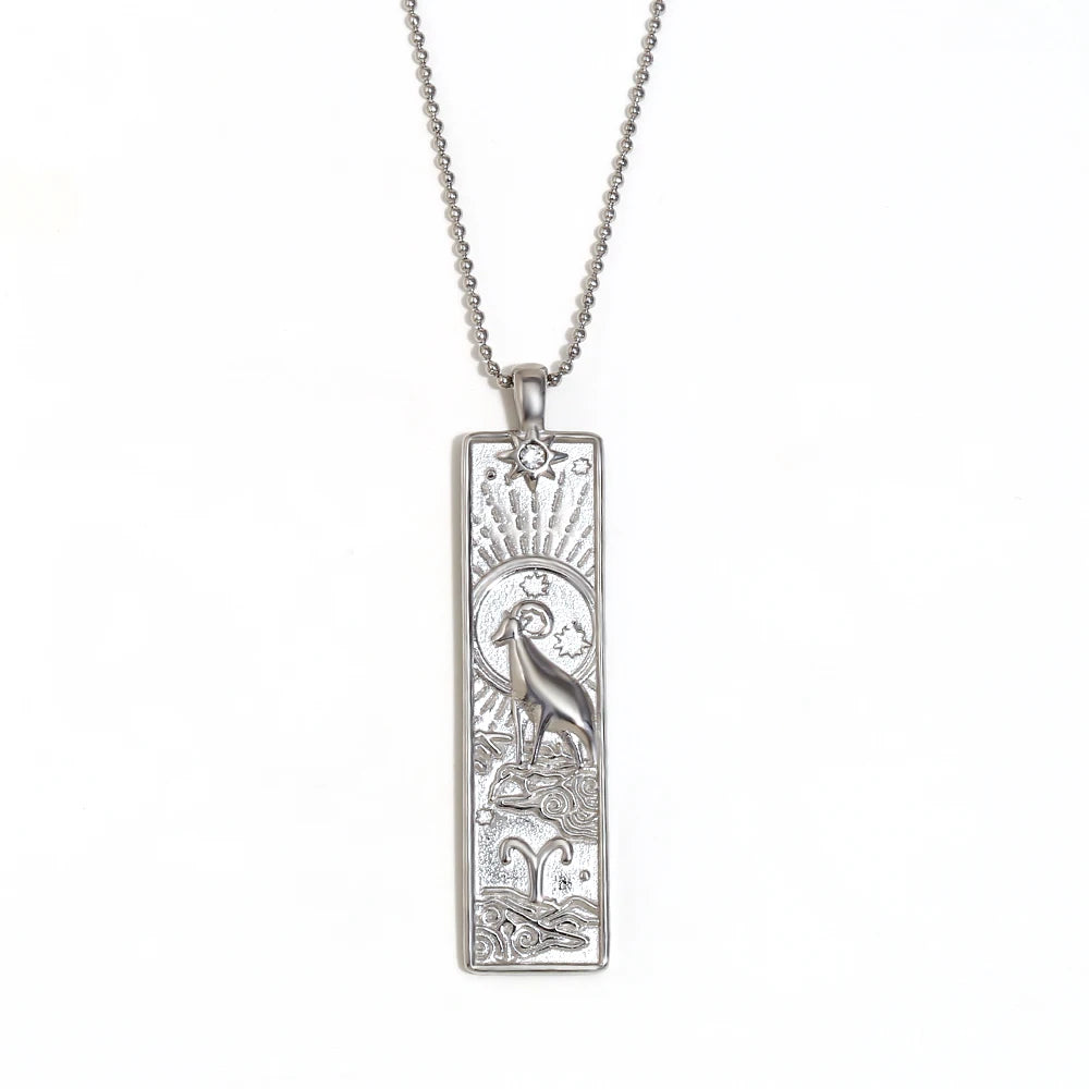 Gold Zodiac Pendant Necklace