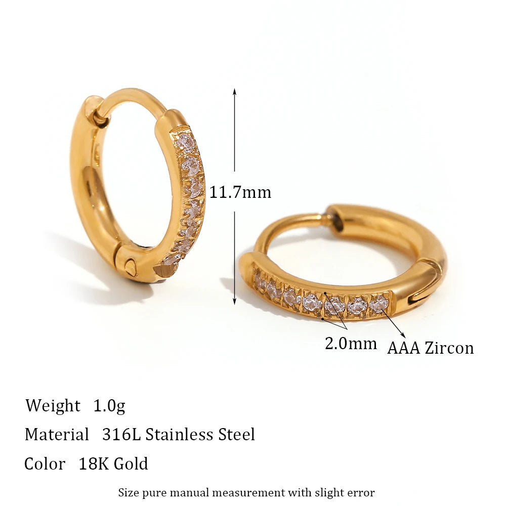 Elegant Zirconia Huggies