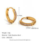 Elegant Zirconia Huggies