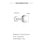Éclat Moissanite Stud Earrings