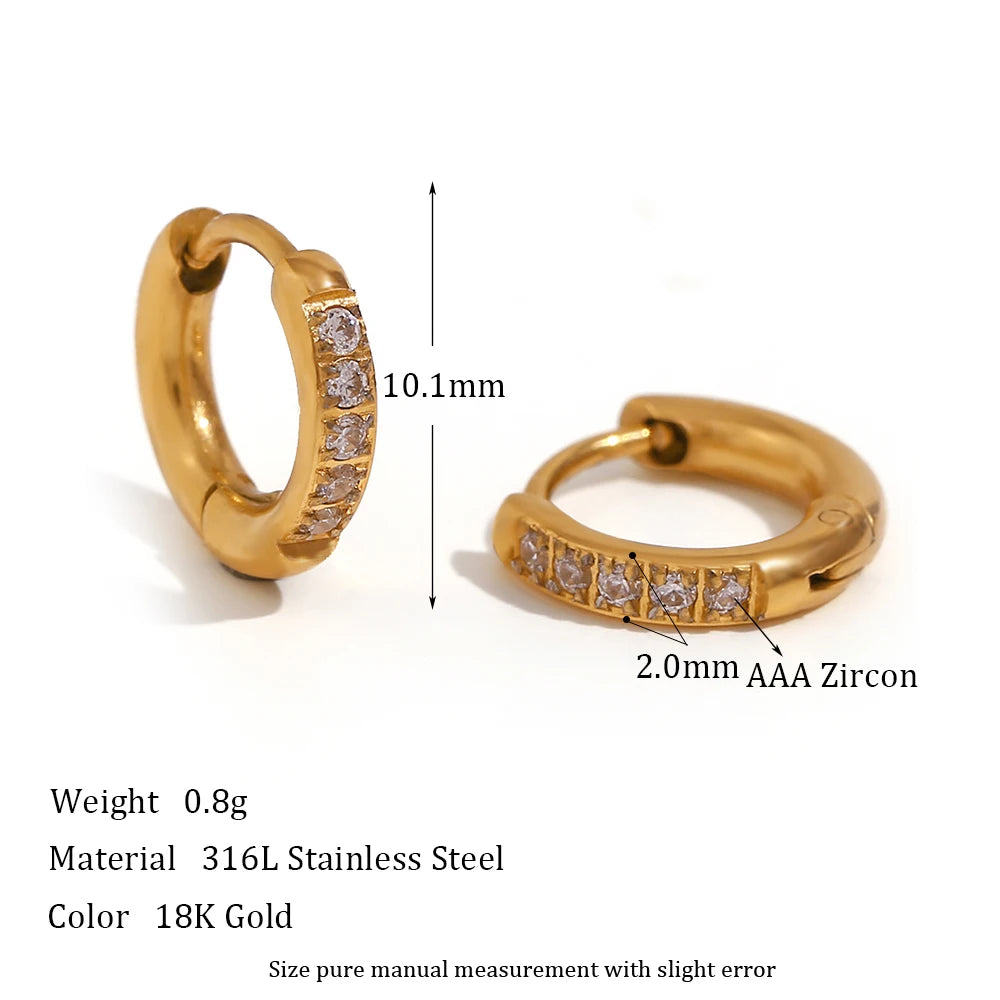 Elegant Zirconia Huggies