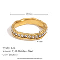 Golden Star Wave Ring