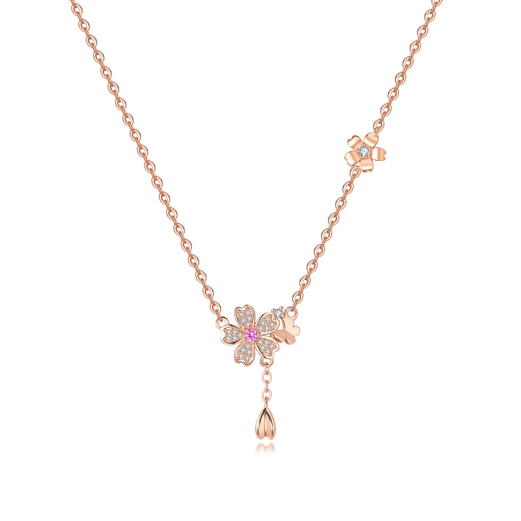Trèfle Heart Necklace in Sterling Silver 92