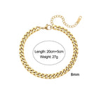 Elegant Gold-Plated Cuban Bracelet