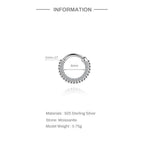 Luna Moissanite Hoop Earrings