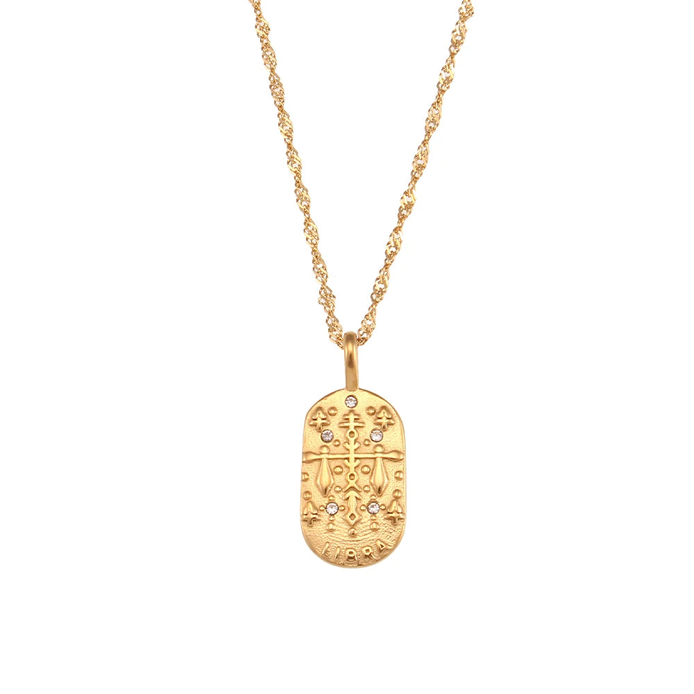 Elegant Zodiac Gold Necklace