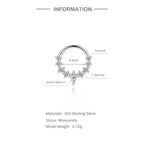 Luna Moissanite Hoop Earrings