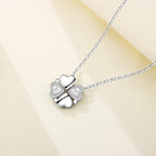 Trèfle Heart Necklace in Sterling Silver 92