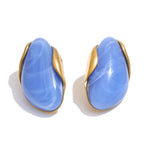 18k Gold Plated Stainless Steel Ring with Resin Detail