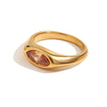 Colorful Zircon Eye Ring