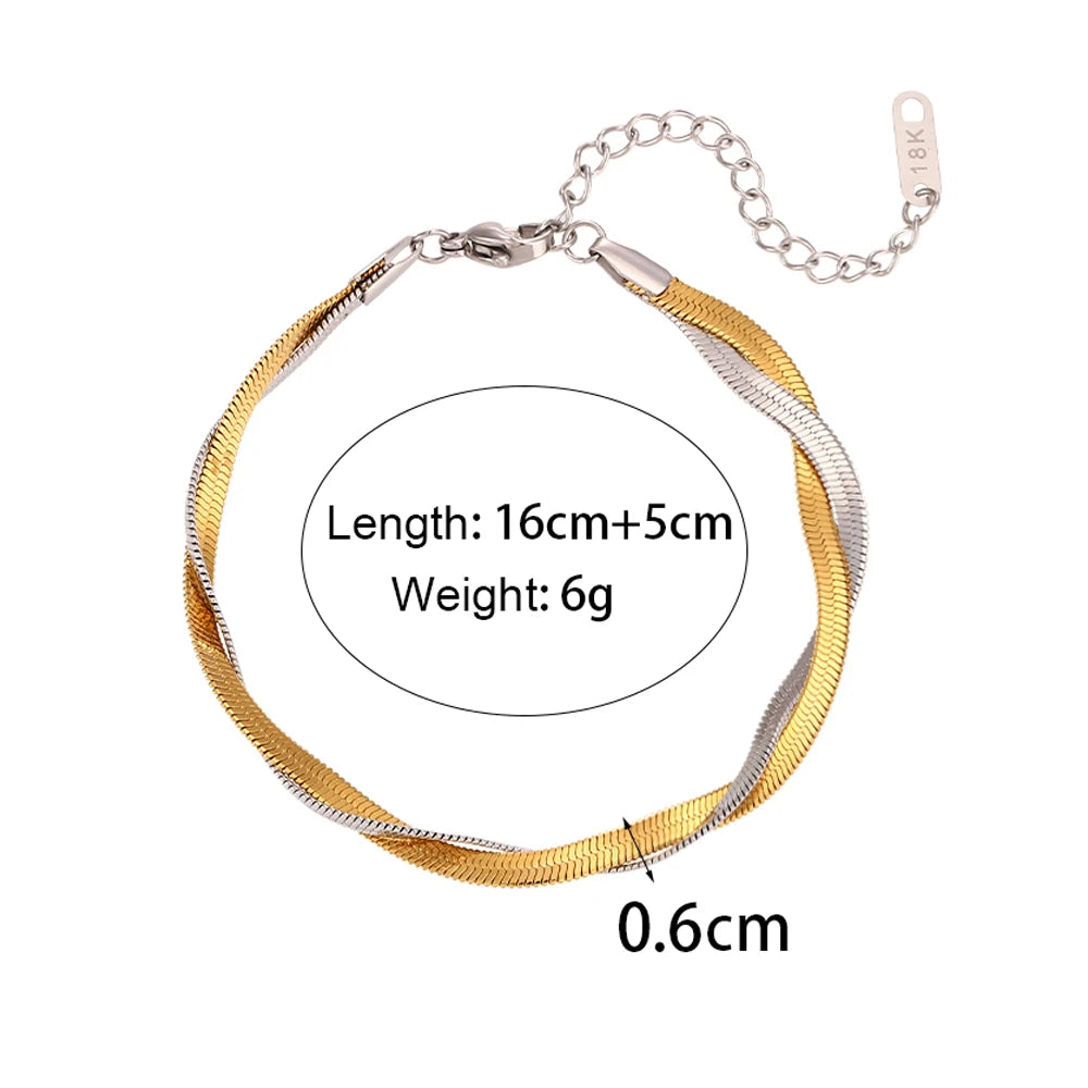 Elegant Gold-Plated Cuban Bracelet