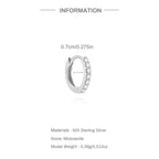 Luna Moissanite Hoop Earrings