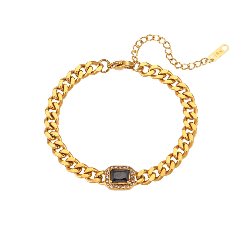 Elegant Zirconia Cuban Set
