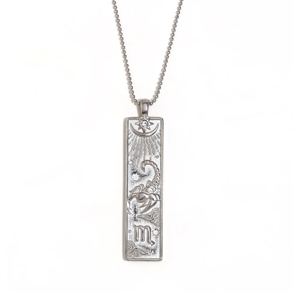 Gold Zodiac Pendant Necklace