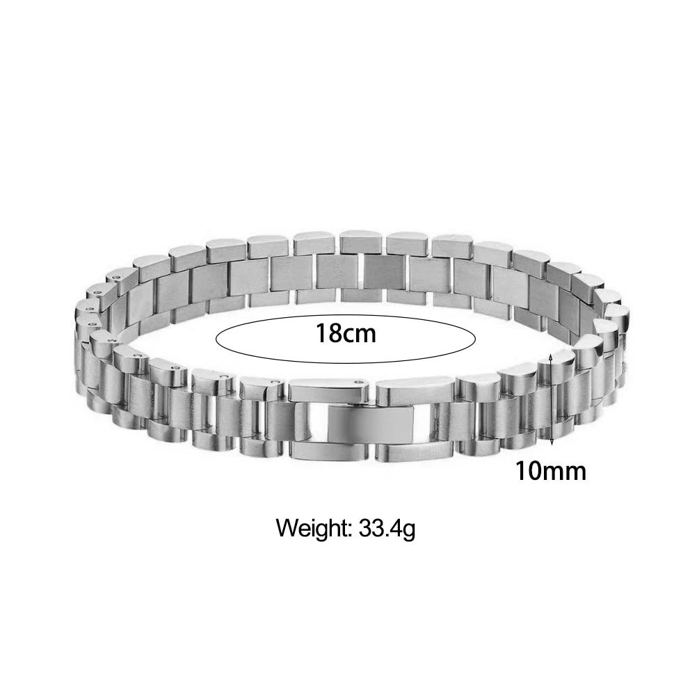 Elegant Gold-Plated Cuban Bracelet