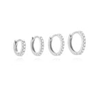Luna Moissanite Hoop Earrings