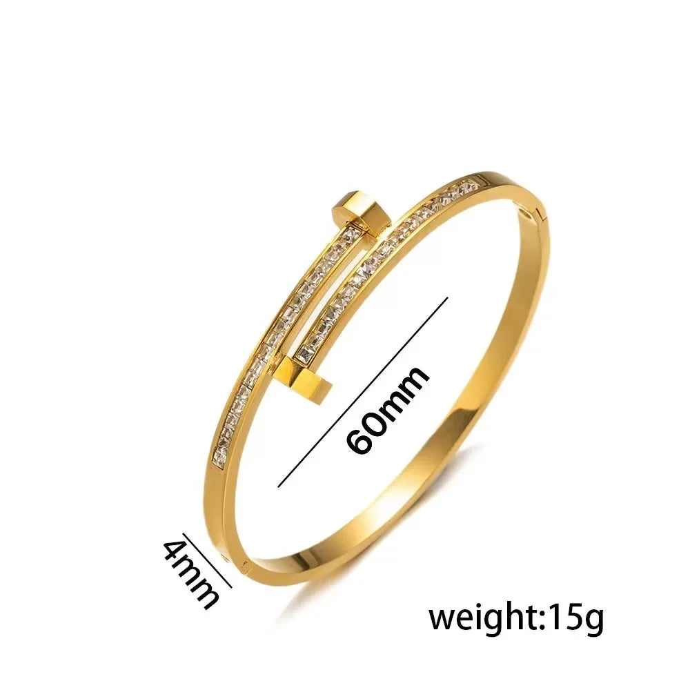 Geometric Stainless Steel Bracelet
